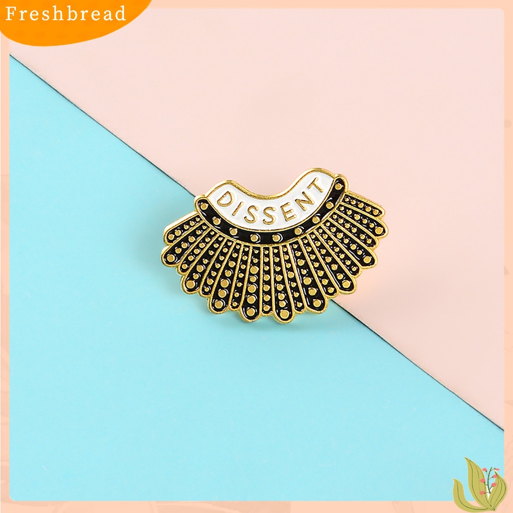 Terlaris Enamel Dissent Letter Design Feminism Shirt Brooch Pin Bag Decor Accessories