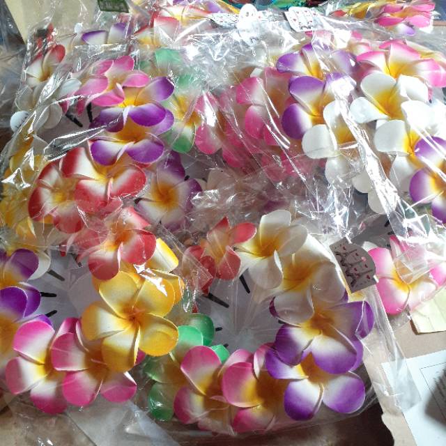 Jepit bunga 1set Bunga kamboja isi 10pcs