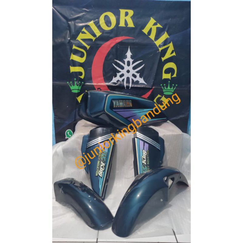 body set rx king master tahun 1995 1996 warna hijau botol tangki Spakbor box aki paket murah