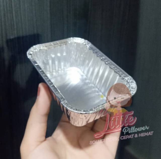 (ISI 100PCS - BX984 + TUTUP) tray aluminium panggang/Tray kue panggang/Tray aluminium