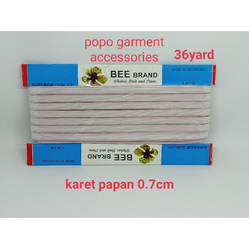 KARET ELASTIS PAPAN 0.7CM ( ISI:36 YARD )