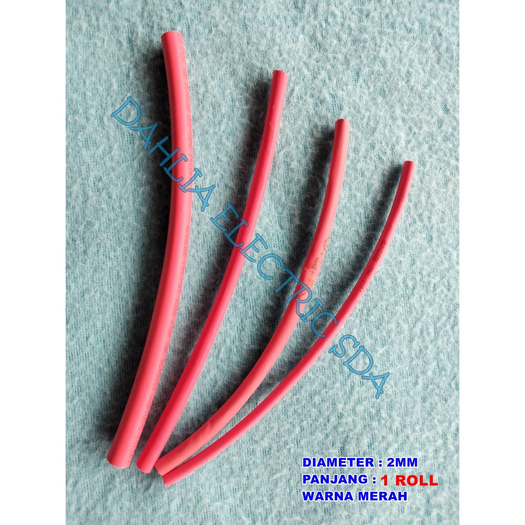 ISOLASI BAKAR 2 MM MERAH HARGA 1 ROLL