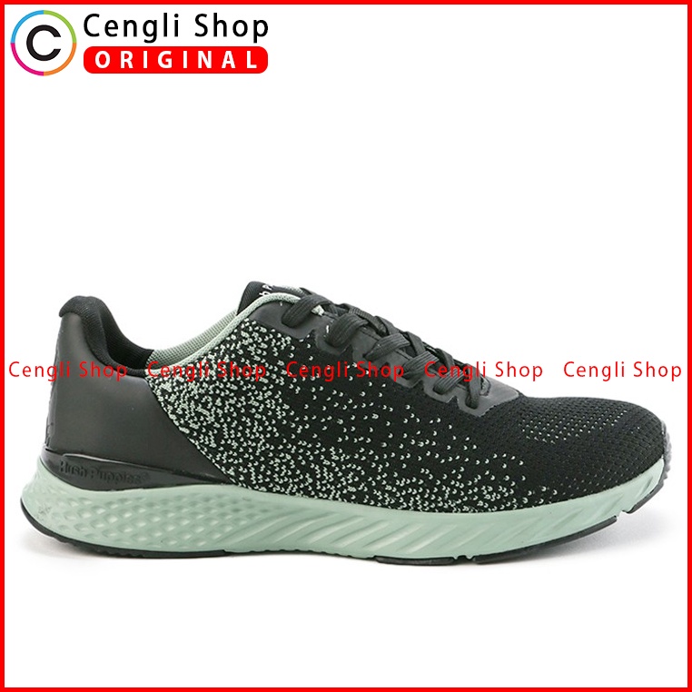 SEPATU SNEAKER PRIA HUSH PUPPIES ORIGINAL CASUAL KETS ASLI HITAM HM017