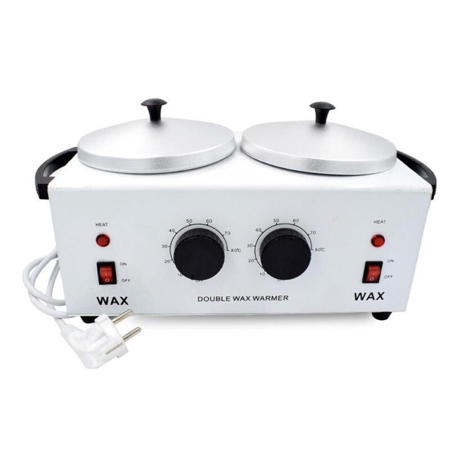 double wax warmer heater/ pemanas 2 tungku/ dual pot hot parafin