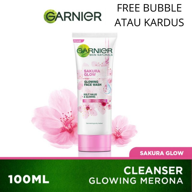 Garnier Sakura Glow Cleanser Hyaluron Face Wash - 100 ml