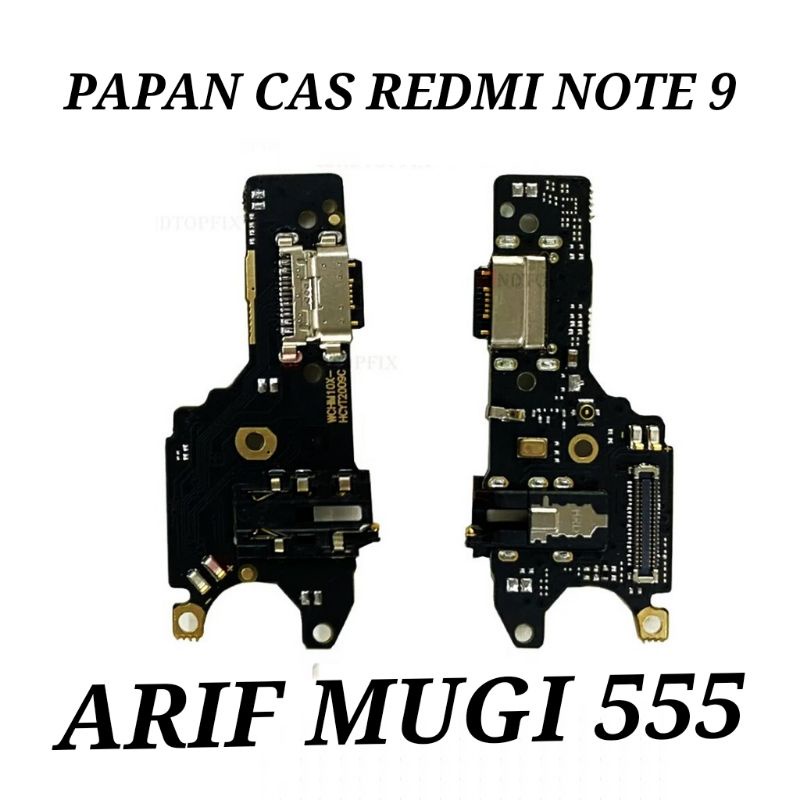 BOARD PAPAN CAS CONECTOR KONEKTOR CHARGER XIAOMI REDMI NOTE 9 PLUG IN MIC ORIGINAL