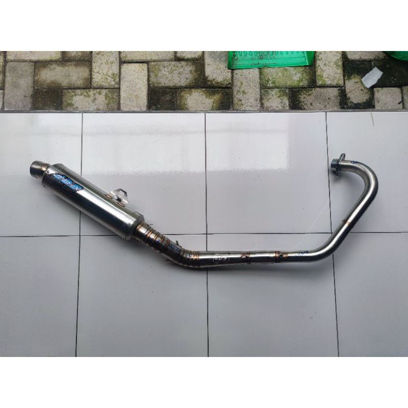 Knalpot Dos Muffler Original Jogja Honda Verza Harian Touring Bulat Stainless Original Racing Jogja