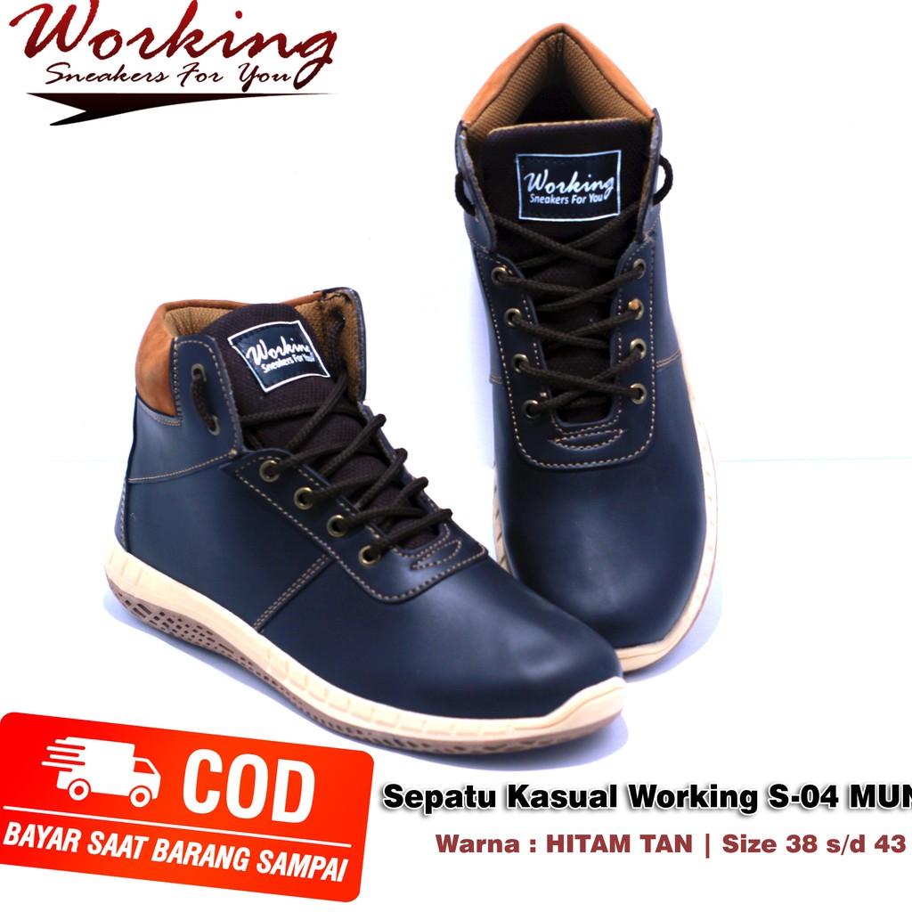 SEPATU WORKING BOOT S-04 NEW MUIN