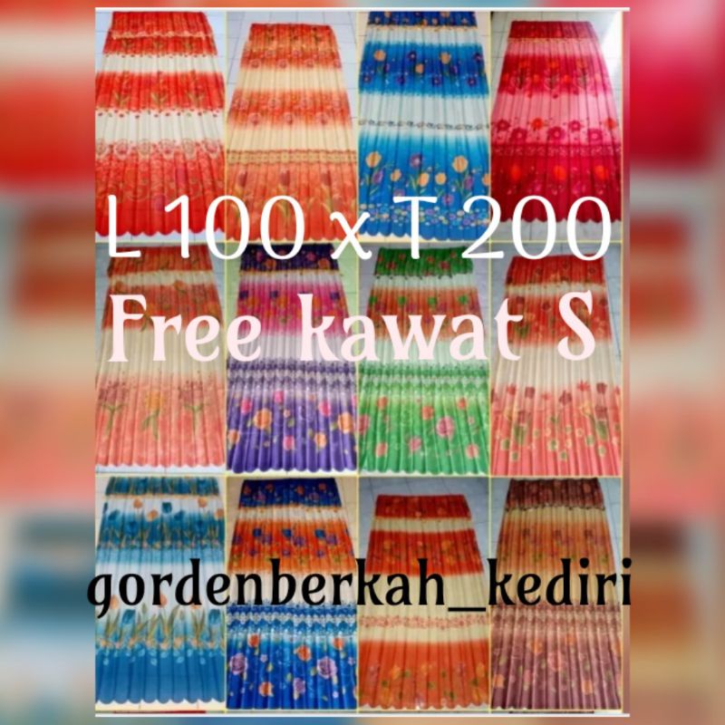 GORDEN JENDELA PINTU KAMAR PONI PLISKET KAWAT S