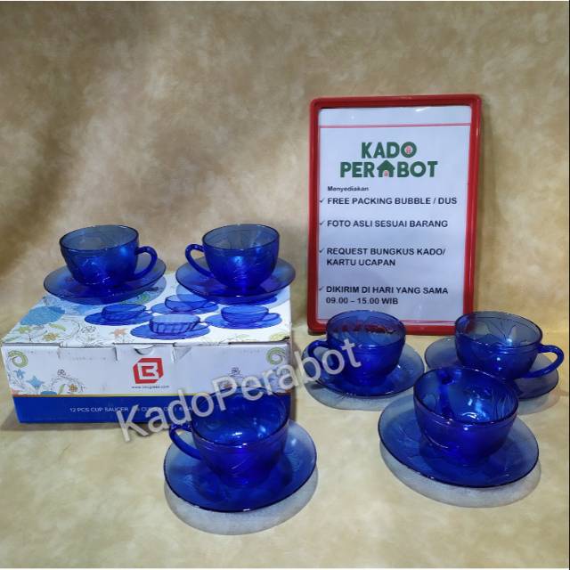 Kado Cangkir Set Isi 12Pcs Java Collection - cangkir kopi cantik - cangkir teh minimalis