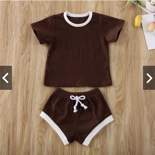 SETELAN ANAK CEWEK BIRA RIBS / SETELAN ANAK BIRA BAHAN RIBS PREMIUM