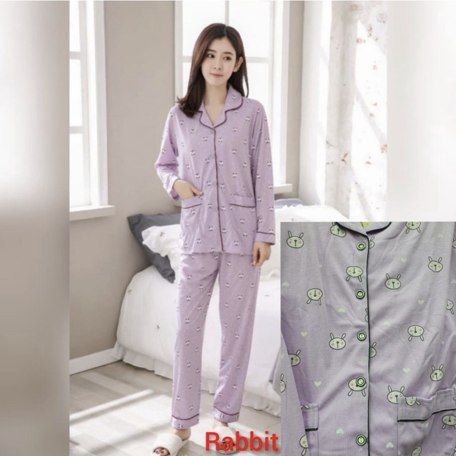 PIYAMA MUSLIM PANJANG BAJU TIDUR SYARIH IMPORT HIJAB JUMBO CELANA BIG