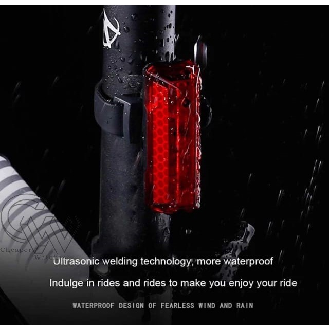 Cheaper-Lampu Sepeda LED BICYCLE TAIL LIGHT USB CHARGING TAILLIGHTS 120 LUMEN 240° VISIBLE