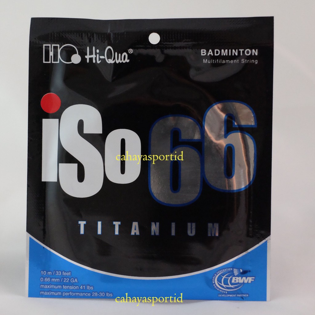 Hiqua Iso 66 Titanium Senar Badminton