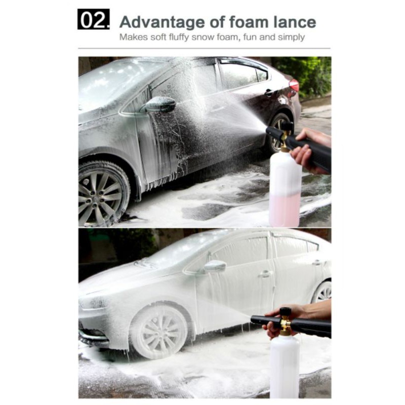 botol tabung snow wash foam jet cleaner - botol sabun steam salju jet cleaner