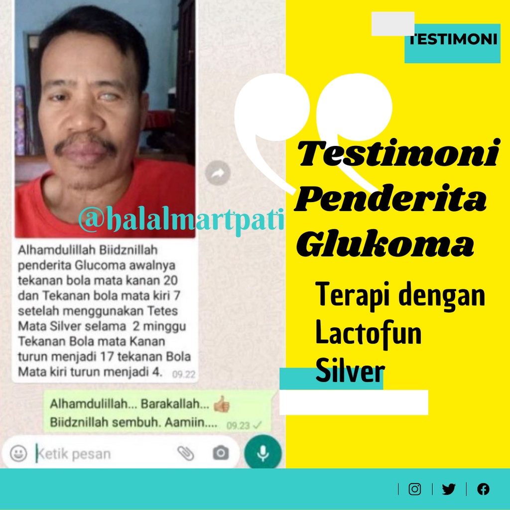 Lactofun Silver Obat Vitamin Terapi Tetes Mata Minus Plus Silinder Katarak Mata Merah Bengkak Herbal