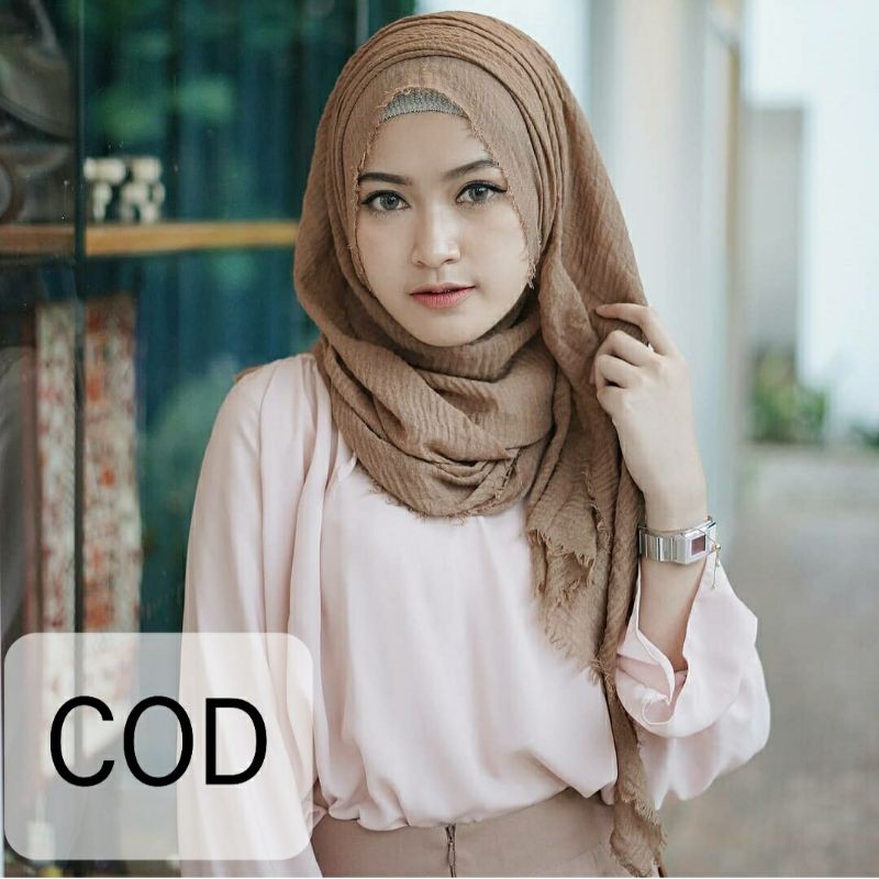 SAHRIA.PASHMINA CRINCKLE / CRINKLE KUSUT /CRINGKLE RAWIS / HIJAB SHAWL LAVANYA BY AZARA PART 1