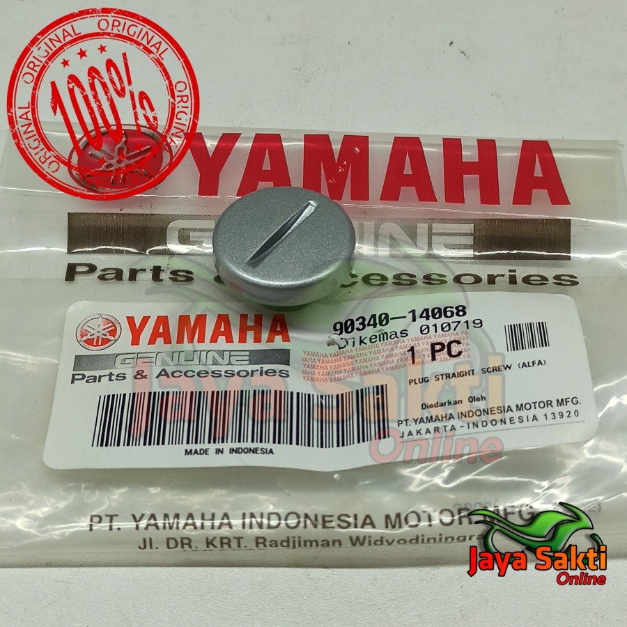 TUTUP TOP MAGNET KECIL SILVER SCORPIO SCORPIO Z ASLI YAMAHA