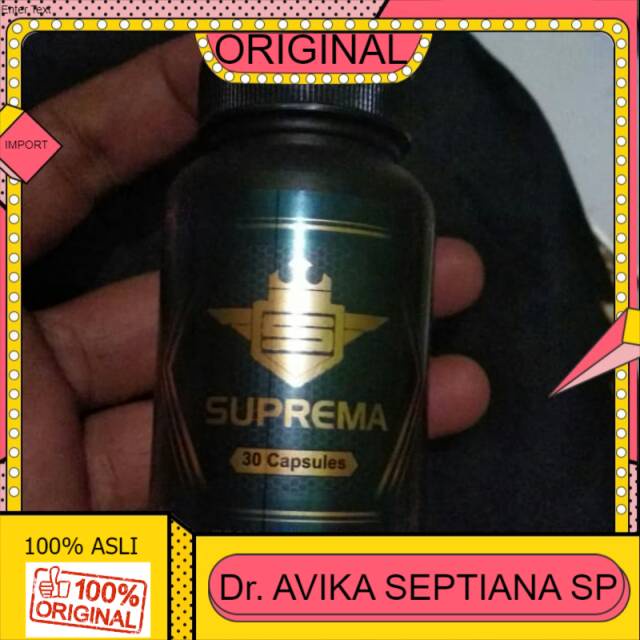 100% ASLI SUPREMA Kuat Tahan Lama_Obat Pembesar Kelamin Pria_Asli Paten Permanen_Besar Panjang Alat 