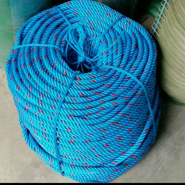 Tali tambang plastik / tali rambang nylon / tambang plastik. Ukuran 12 mm
