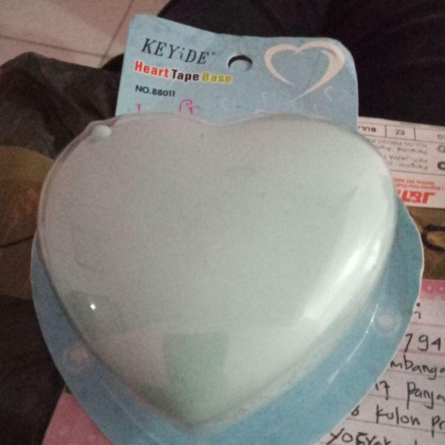 Dispenser/tempat Isolasi Mini Bentuk Hati Kecil Bahan Plastik, Praktis & Tahan Lama, Warna Acak