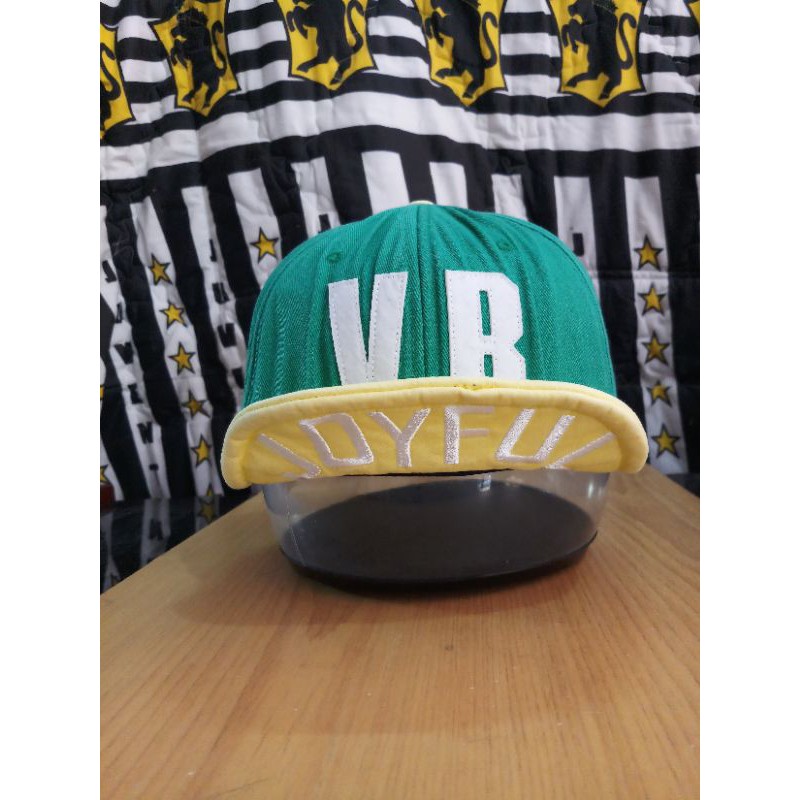 Topi sepeda second vital blue original with tag bahan katun