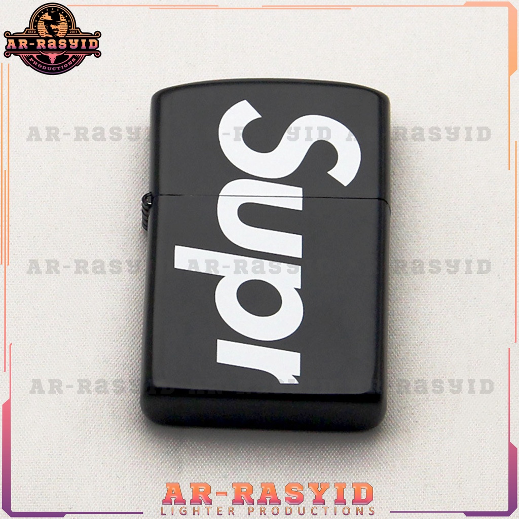 BISA COD! Korek Api Minyak Zippo Matte Hitam Black Supreme