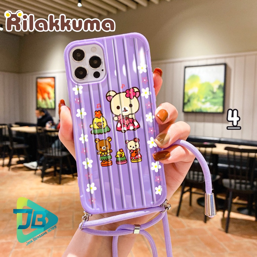 SOFTCASE KOPER SLINGCASE LANYARD RILAKKUMA OPPO VIVO XIAOMI SAMSUNG REALME IPHONE ALL TYPE JB4806