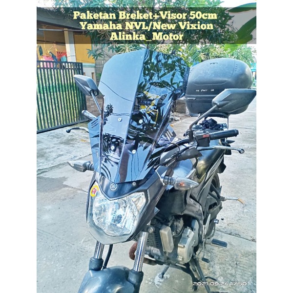 PAKET Breket+Visor 50cm V.2 Yamaha NVL New Vixion Visor Vixion Windshield Variasi Vixion Visor