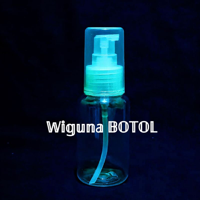 Botol Pump Treatment 60ml Clear / Botol 60ml Clear Tutup Pump Treatment Clear Full Cover