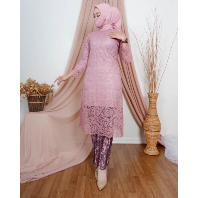 KAK&gt; SET KEBAYA MAHIRA - KEBAYA BRUKAT MODERN - TUNIK KEBAYA BRUKAT - BAJU KEBAYA PESTA CANTIK MODIS