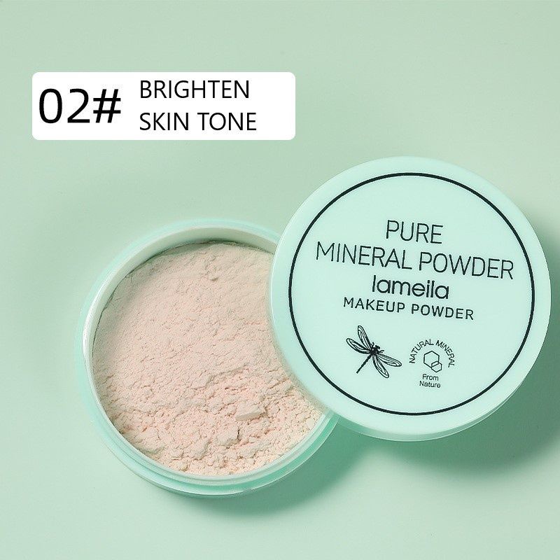 Medan Termurah Pure Mineral Powder Make up Powder lameila/ Bedak tabur kontrol minyak