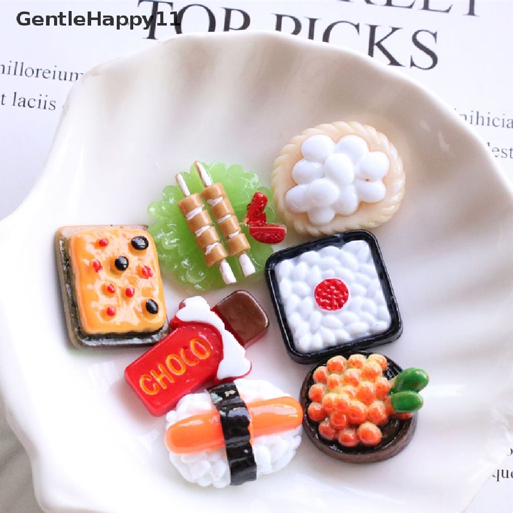 Gentlehappy DIY Fashion Miniatur Rumah Boneka Makanan Cemilan Boneka Perhiasan Dekorasi Aksesoris