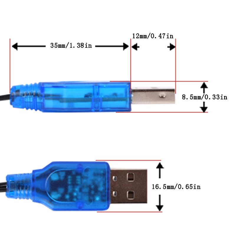 Btsg Charger Baterai Lipo 3.7v 2.5mm / 3.5mm Untuk Mainan Rc Drone Helikopter