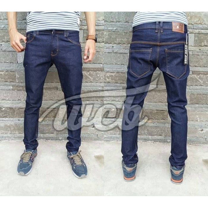 Celana Pria Denim Skinny Wrangler Original Panjang Stretch Ngaret PA249  Jeans Skiny/Slimfit Dropde