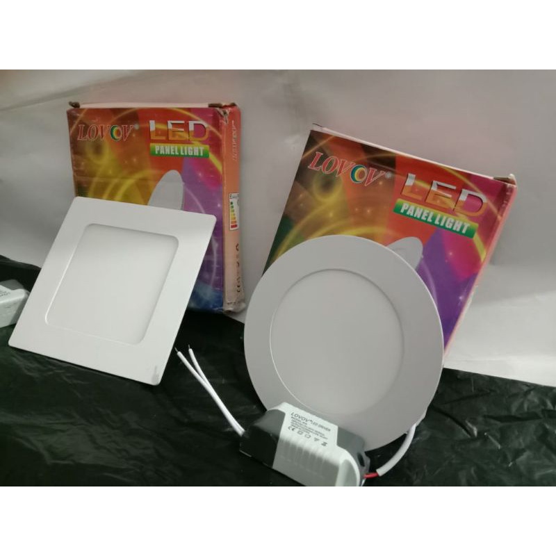 IB Downlight/Lampu Downlight/Led Panel/Downlight Led Lovov 6watt Kotak/Bulat