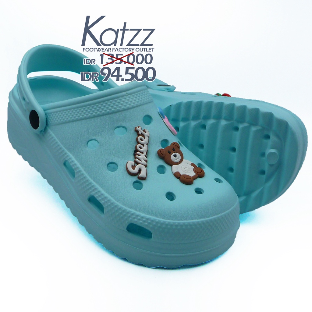 Katzz - Sandal Baim Perempuan Warna Biru Uk 36 - 40 / Sandal Perempuan Dewasa Model Terbaru / Sandal