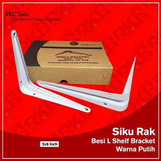  Siku  Rak  Besi L Uk 5x6  Inch l Shelf Bracket l Penyangga 