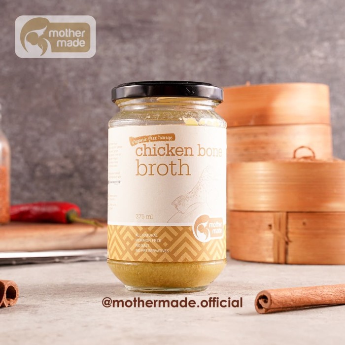 

Best Seller - Organic Free-Range Chicken Bone Broth - Kaldu Tulang Ayam - Jar 275Ml