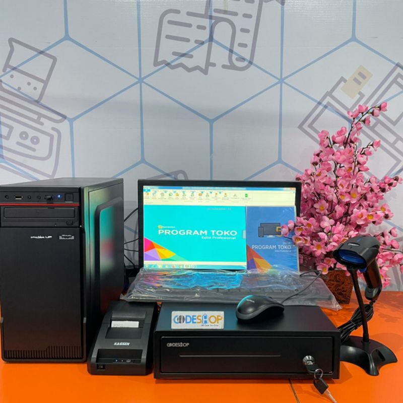 PAKET KOMPUTER KASIR FULLSET- PROGRAM POS- SOFTWARE MINIMARKET