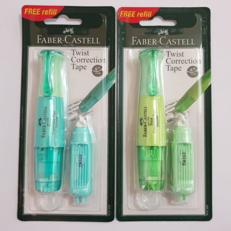 

FABER CASTELL TWIST CORRECTION TAPE TIPEX ROLL TIP EX KERTAS PITA KOREKSI PUTAR