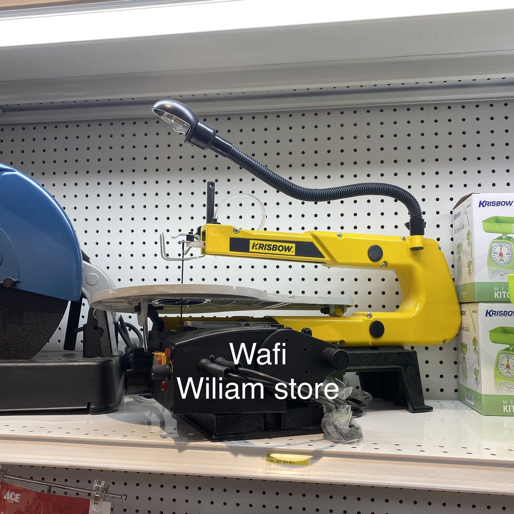 Krisbow Mesin Gergaji Scroll Saw Pengukir Potong Kayu Akrilik Triplek