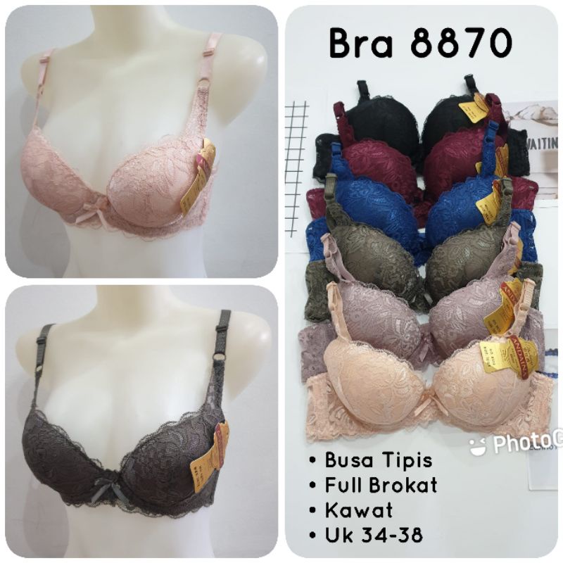 Bra | Bh 8870 Full Brokat | Bh Busa Tipis Kawat kait 2
