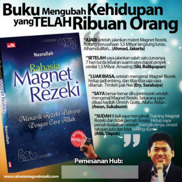 Buku RAHASIA MAGNET REZEKI