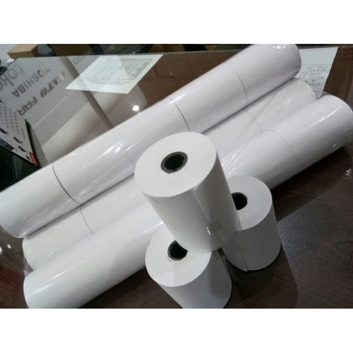 

Kertas struk kasir / Kertas Roll Register / Kertas Roll 75 x 60 1 ply +