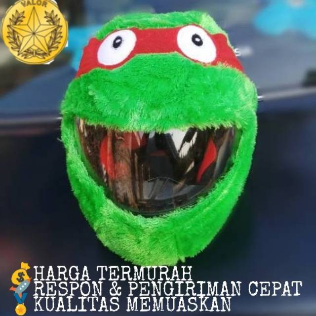 Promo Cover Helm Kura Kura Ninja Cover Helm Elmo Cover Helm Stitch Full Face Unik Shopee Indonesia