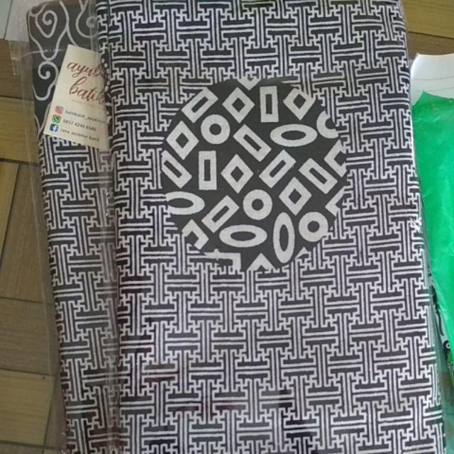 Batik Pekalongan Halus Motif Bola Bola Mix Brokat Renda Rangrang Ori