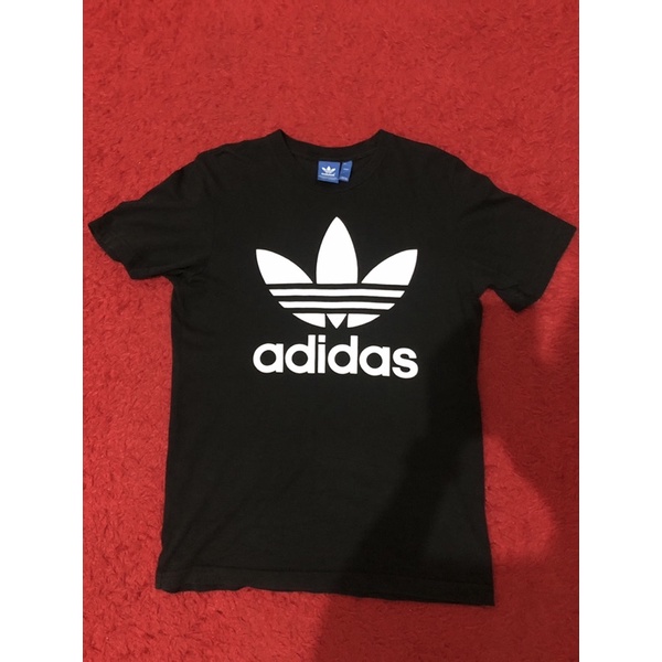 SOLD OUT❌ kaos hitam adidas trefoil original tshirt baju pria second seken