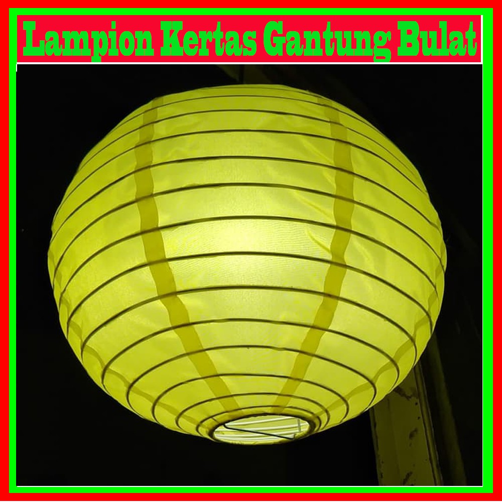 Lampion Kertas Gantung Bulat  10 cm 20 cm 25 cm 30 cm 35 cm 40 cm / Round Paper Hanging LANTERN