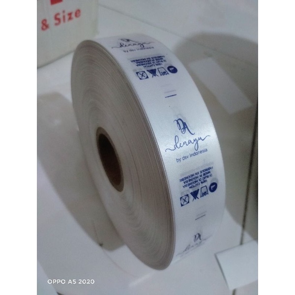 

label baju custom label hijab custom nama sendiri lebar 3cm